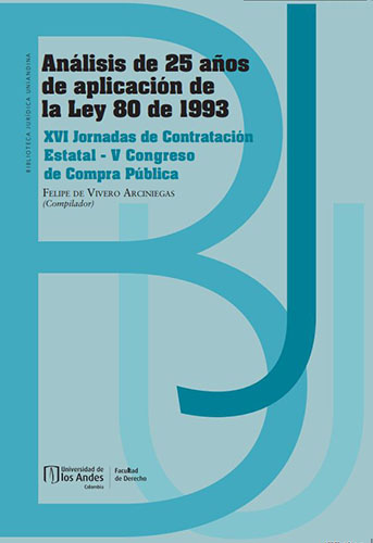 Carátula Libro Análisis de 25 años de aplicación de la Ley 80 de 1993
