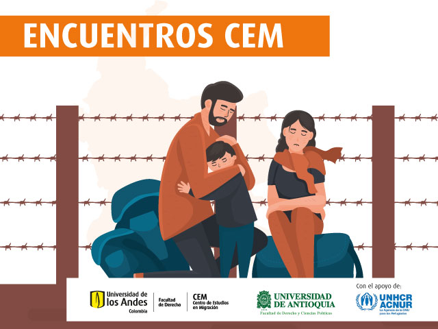 Tercer Encuentro del Centro de Estudios en Migración (CEM) de la Facultad de Derecho de la Universidad de los Andes | Protección internacional en Colombia y Estatuto Temporal de Protección – Dibujo de familia migrante