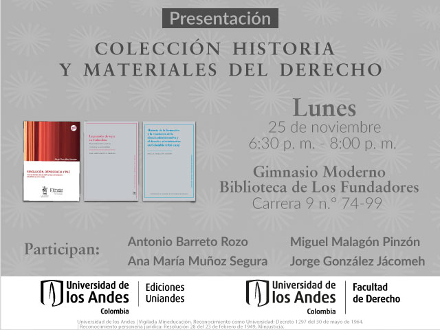 Presentación de la Colección Historia y Materiales del Derecho