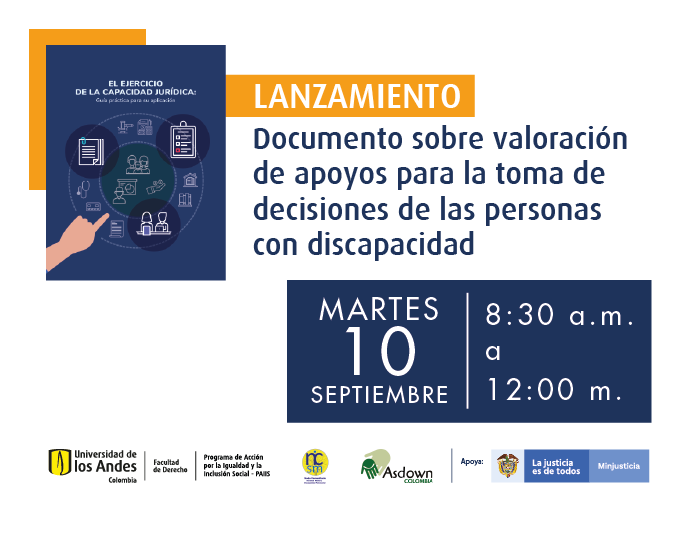 Lanzamiento Documento sobre valoración de apoyos para la toma de decisiones de las personas con discapacidad