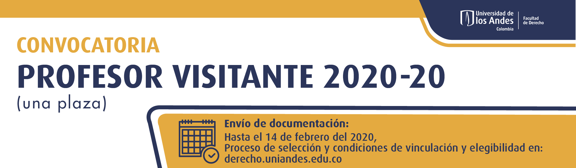 Convocatoria profesor visitante 2020-20