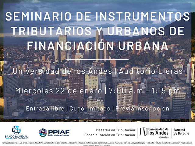 Seminario de instrumentos tributarios y urbanos de financiación urbana