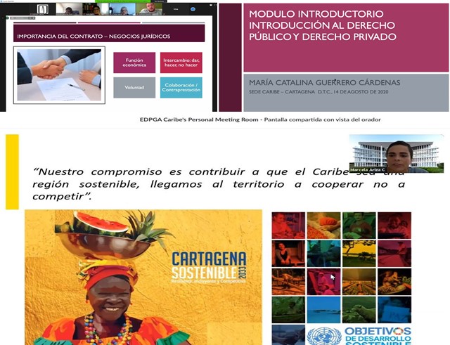 Bienvenida a estudiantes de la Esp. en Derecho Público en Cartagena