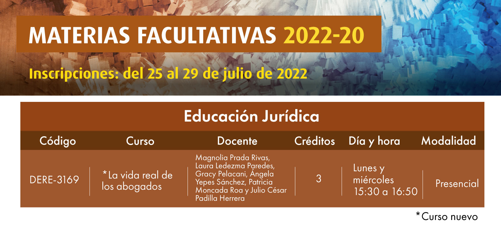 Facultativa 2022-20: La vida real de los abogados | Derecho | Uniandes