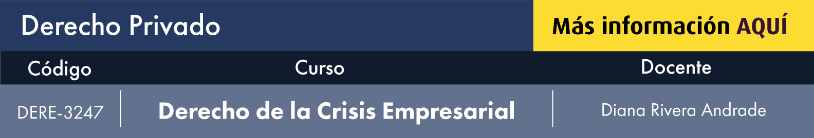 derecho de la crisis empresarial