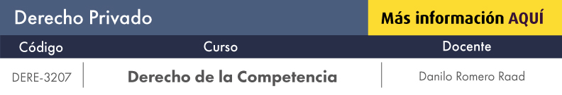 Facultativa: Derecho de la competencia