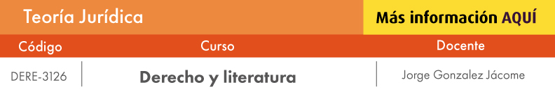 Facultativa: Derecho y literatura