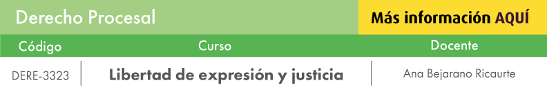 Facultativa: Libertad de expresión y justicia