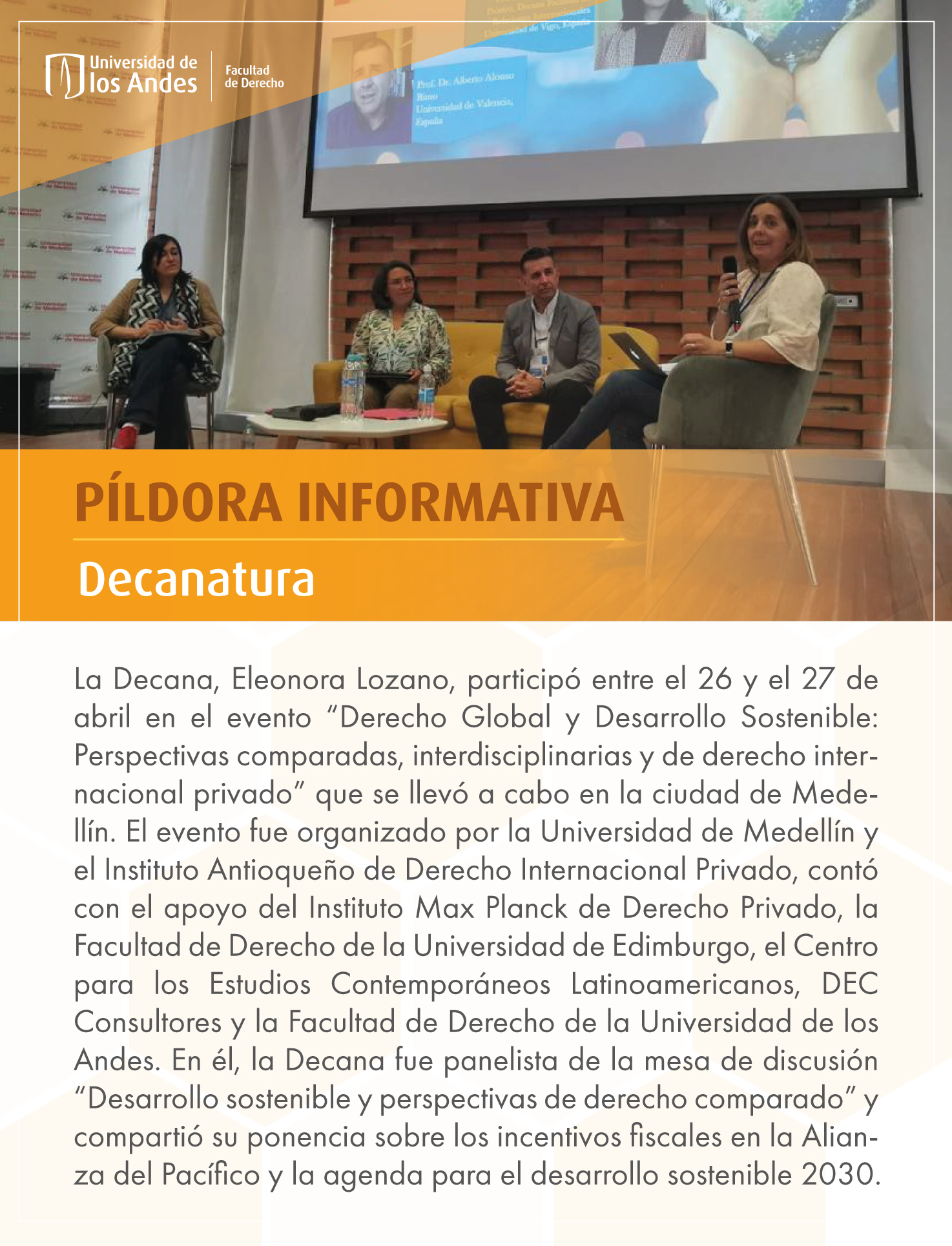 Píldora Decanatura Facultad de Derecho 