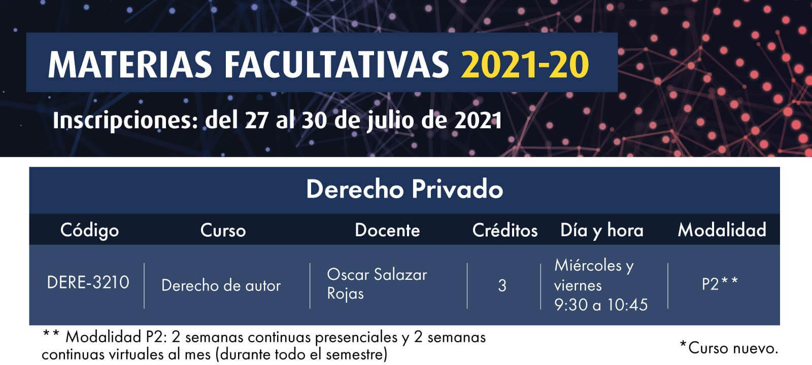 Facultativa: Derecho de Autor | Derecho | Uniandes