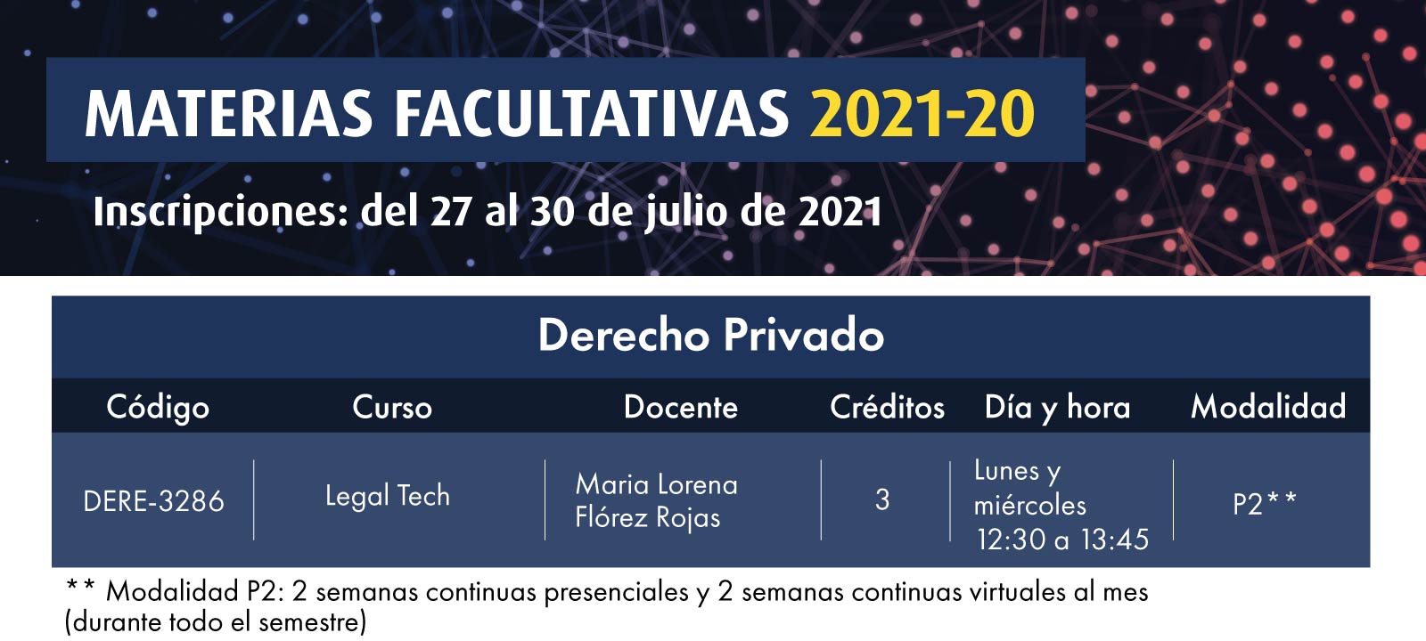 Facultativa 2021-20: Legal Tech | Derecho | Uniandes