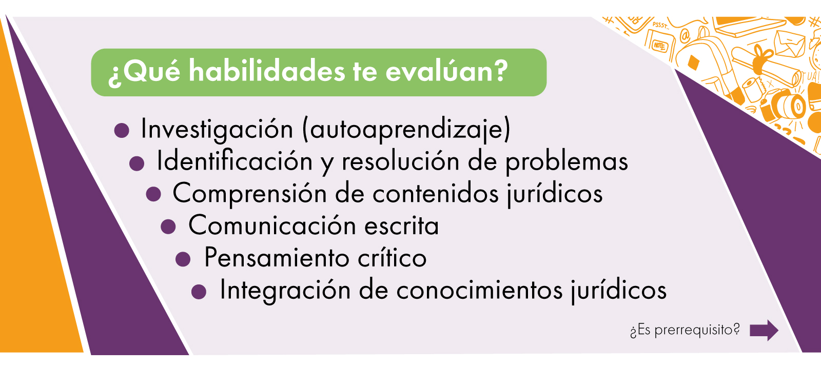 ¿Qué habilidades te evaluarán en el Examen de Argumentación (Ciclo I)? | Facultad de Derecho | Uniandes